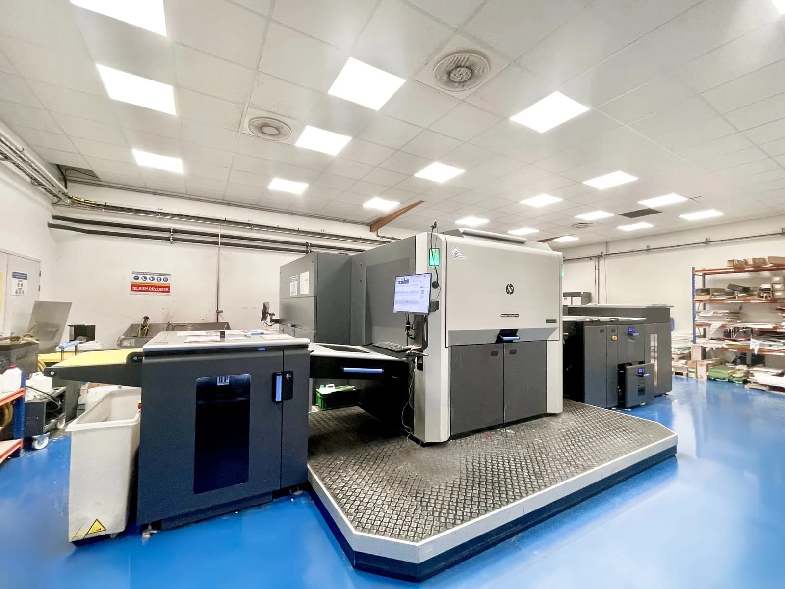 L'imprimante HP Indigo 12000 dans l'atelier Agent Paper