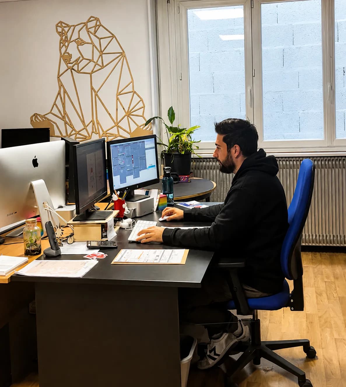 Le bureau de la PAO chez Agent Paper