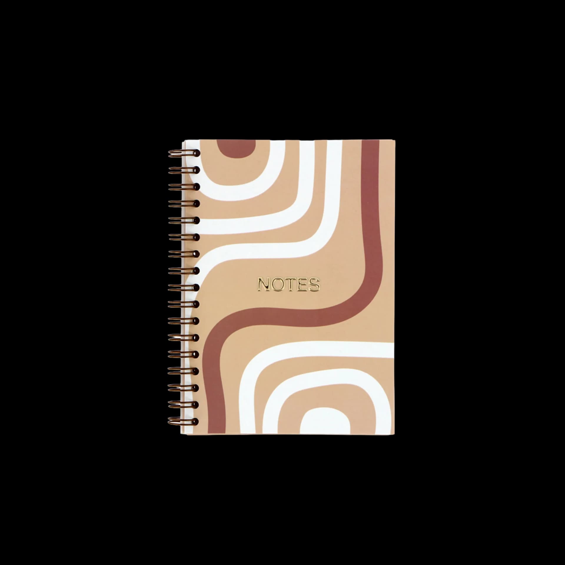 Papeterie couverture bloc note A6 avec dorure