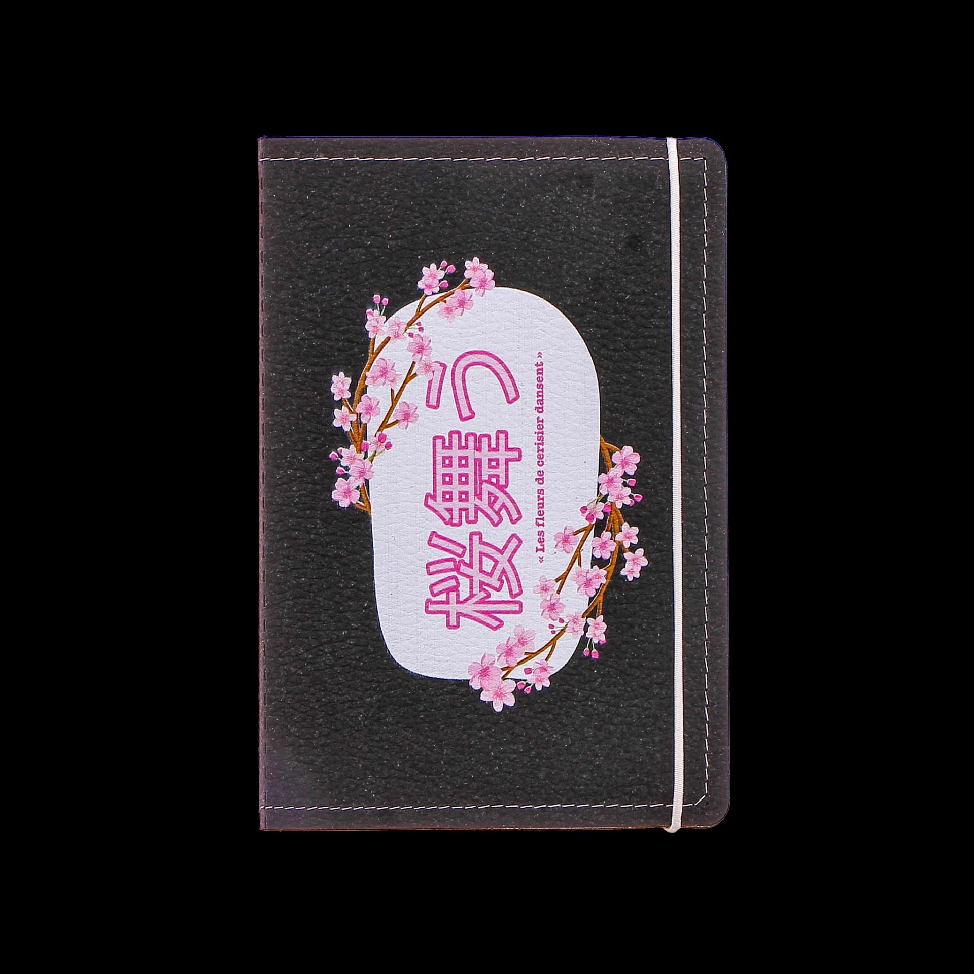 Papeterie couverture en cuir de carnet A6 Sakura