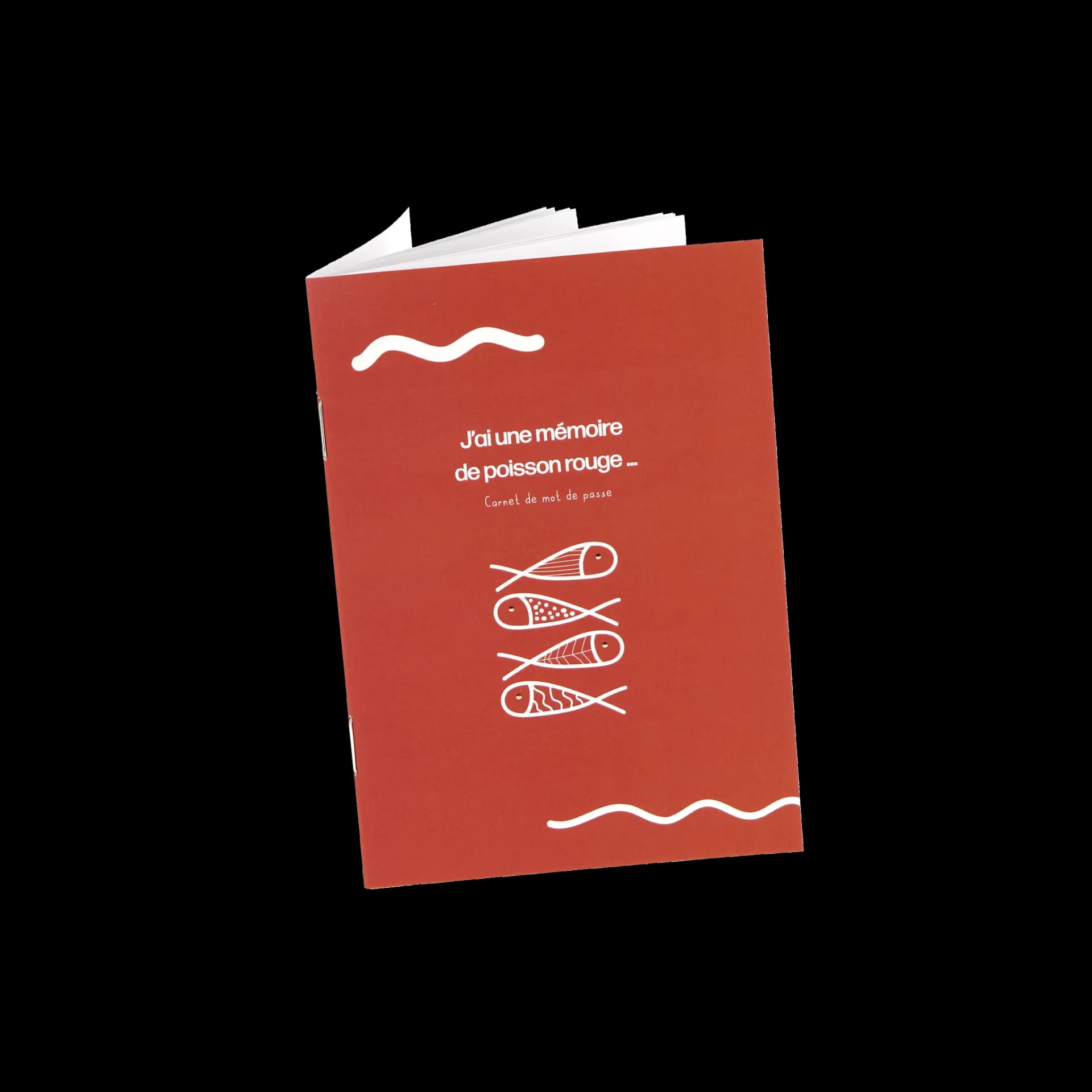Carnet mot de passe Poisson rouge