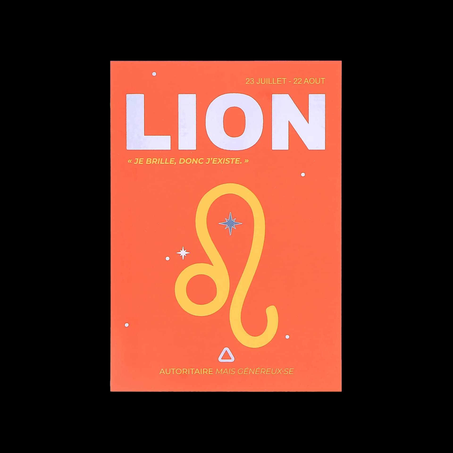 Papeterie cartes postales Astro Lion