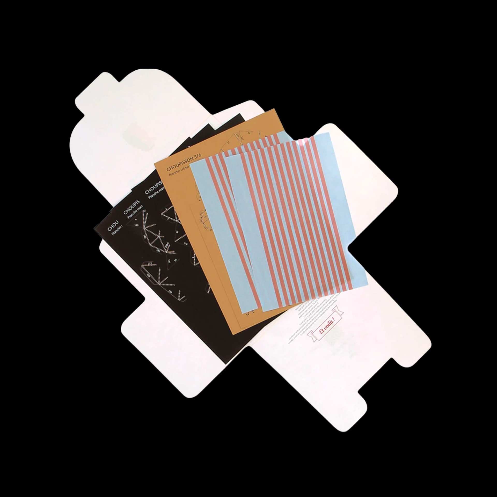 Packaging fermé de choupisson en papier Marron