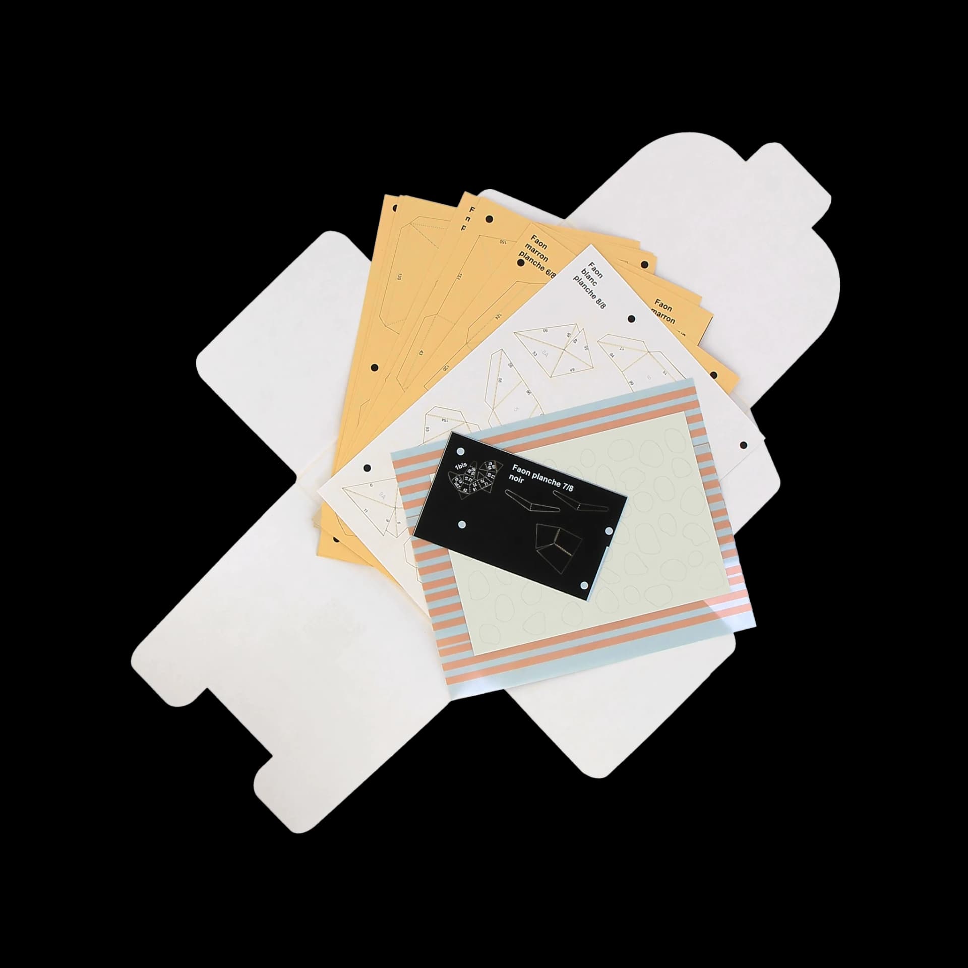 Packaging ouvert de faon en papier 3D
