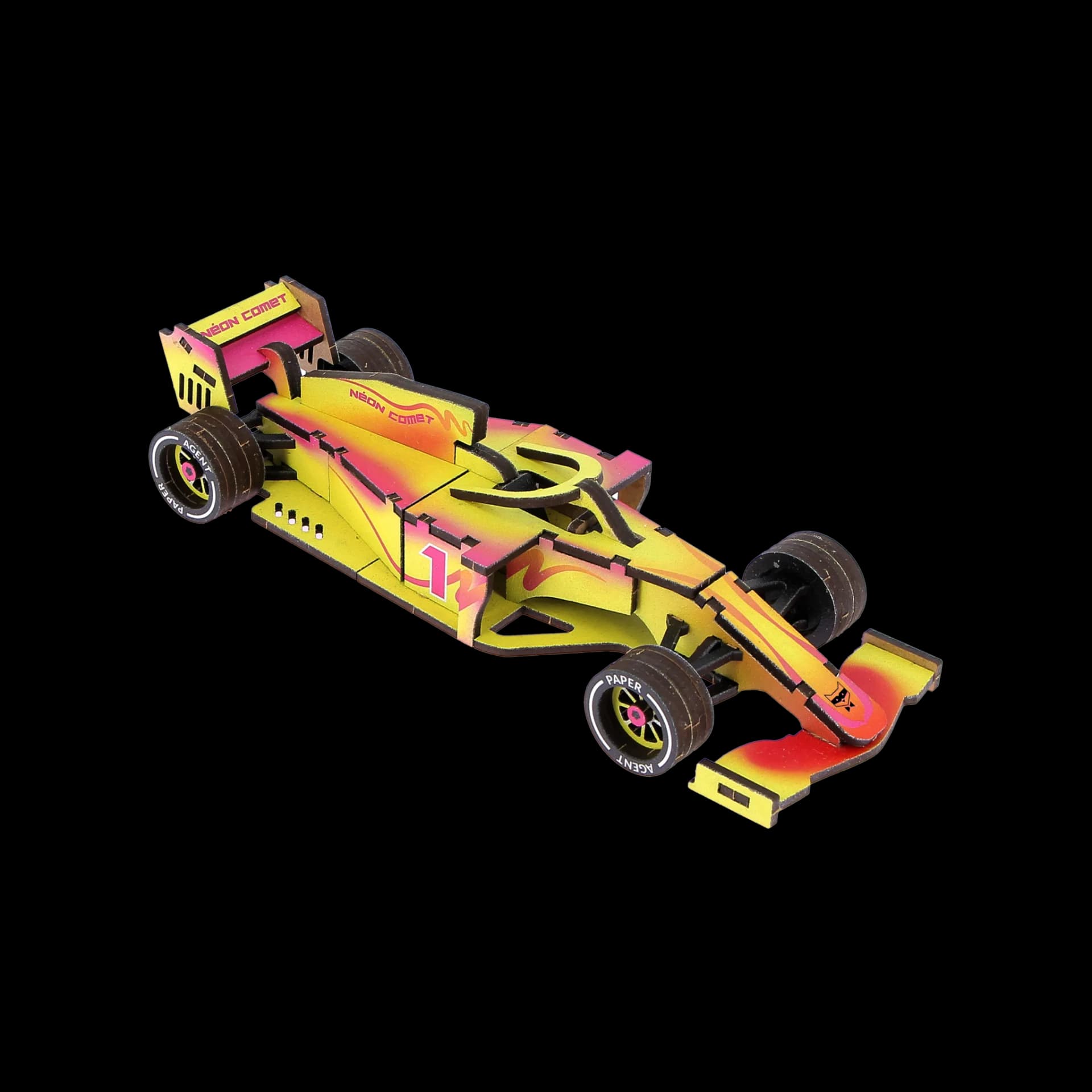 Formule 1 en bois Néon comet