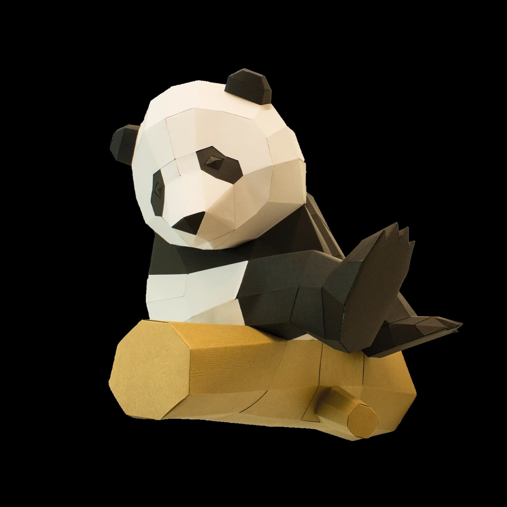 Grand panda sur branche
