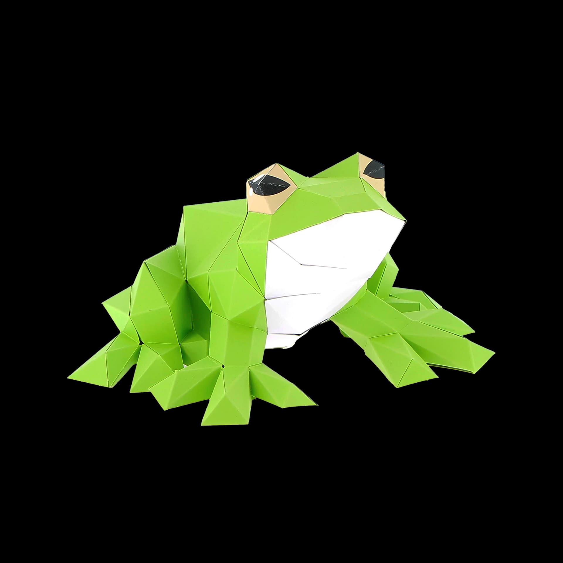Grenouille en papier 3D Rainette