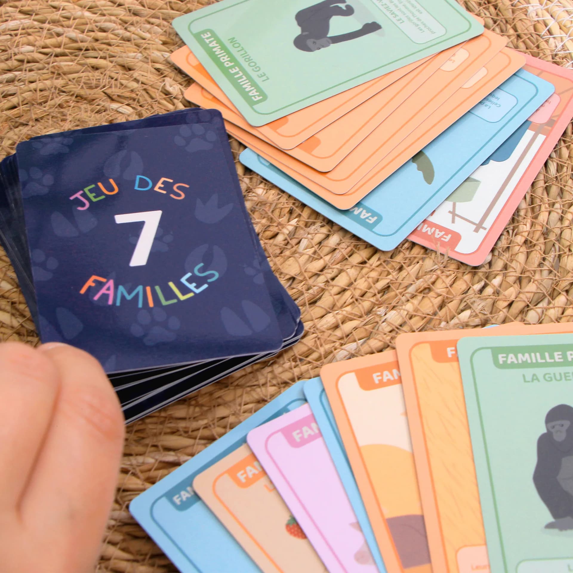 Jeu de 7 familles Animaux en situation