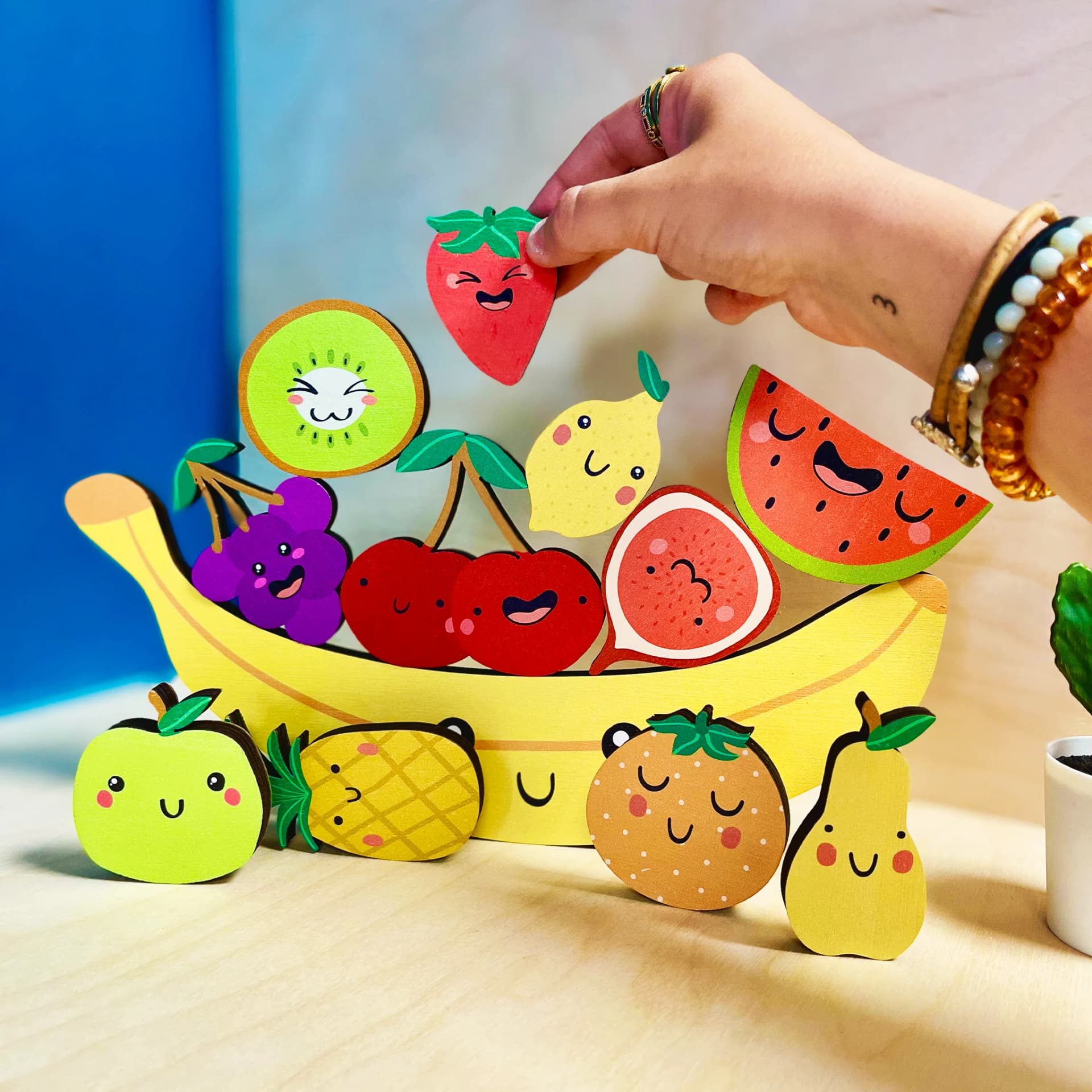 Jeu Equilibre Plus un zest multicolor en situation
