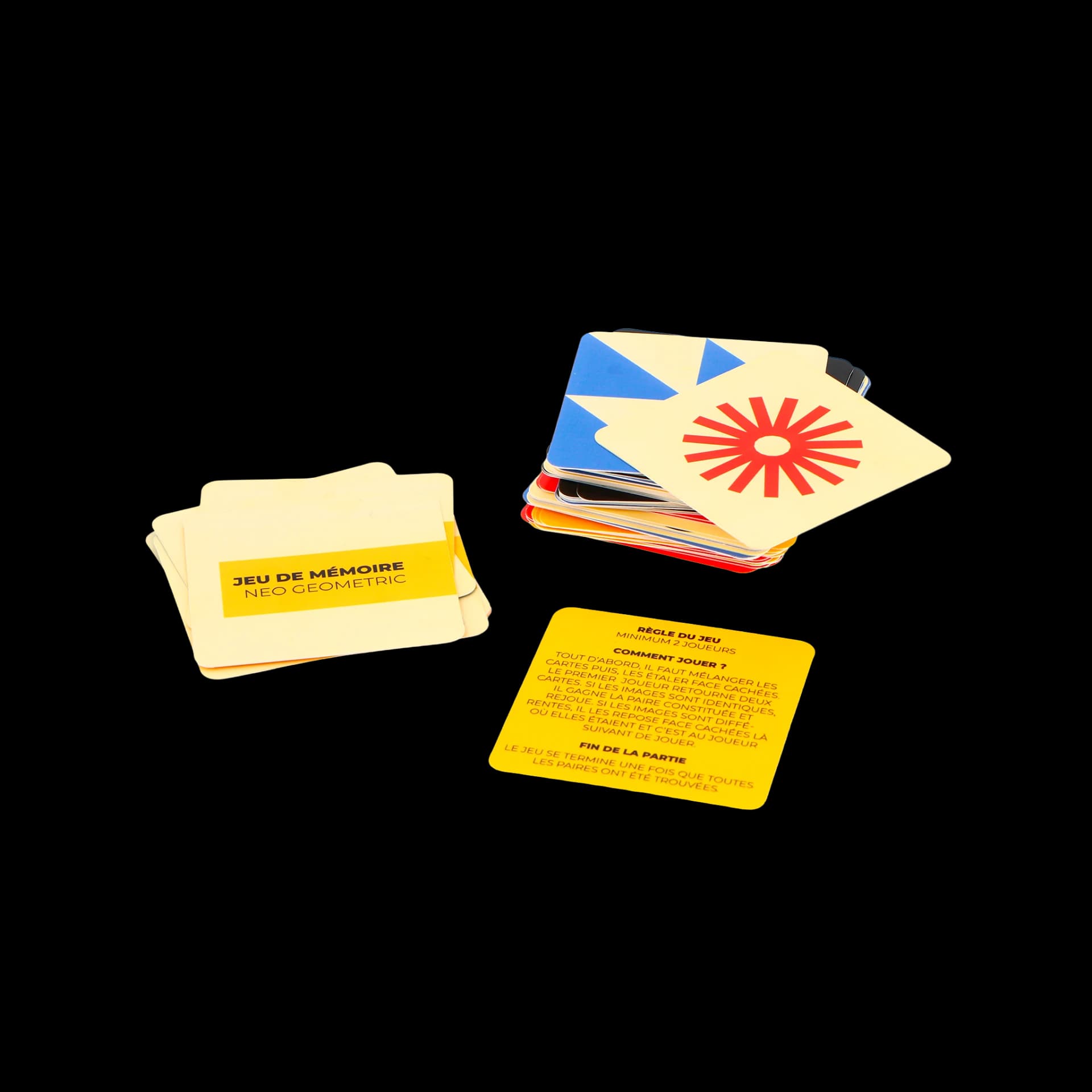 Jeu memory adultes - Neo-géométrique