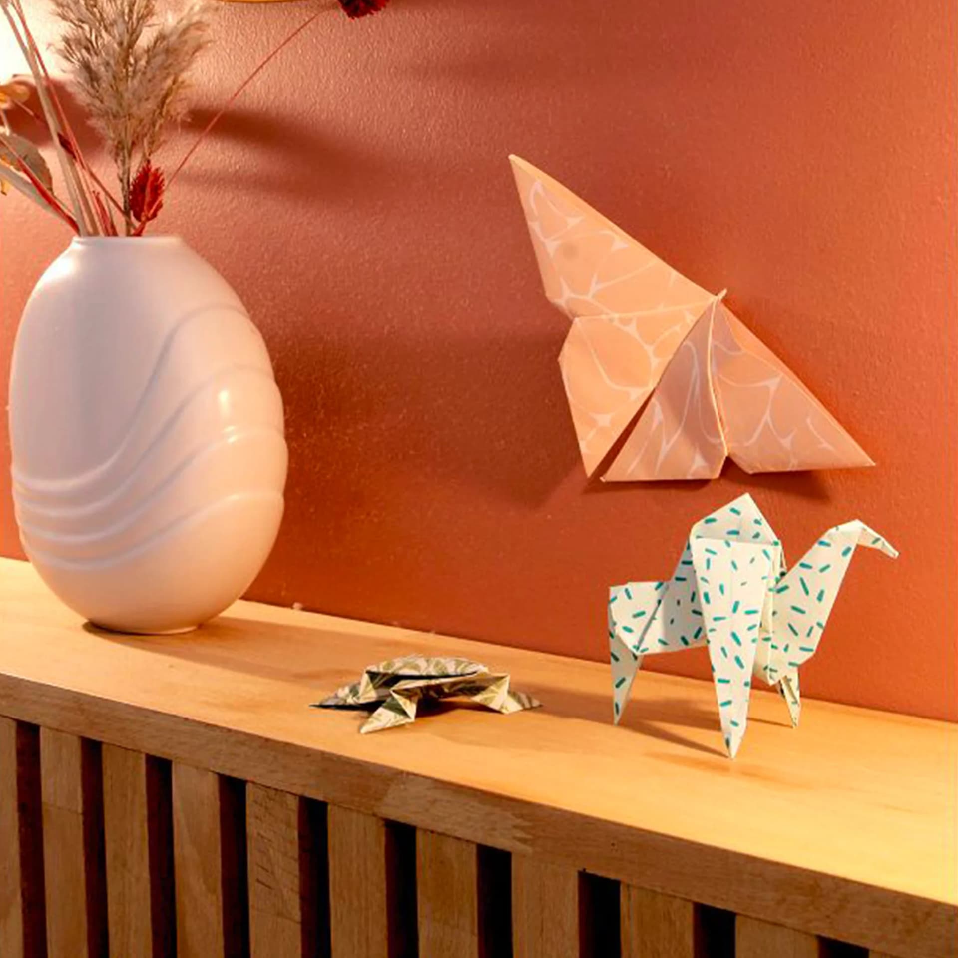 Kit Origami Printemps Multicouleurs en situation