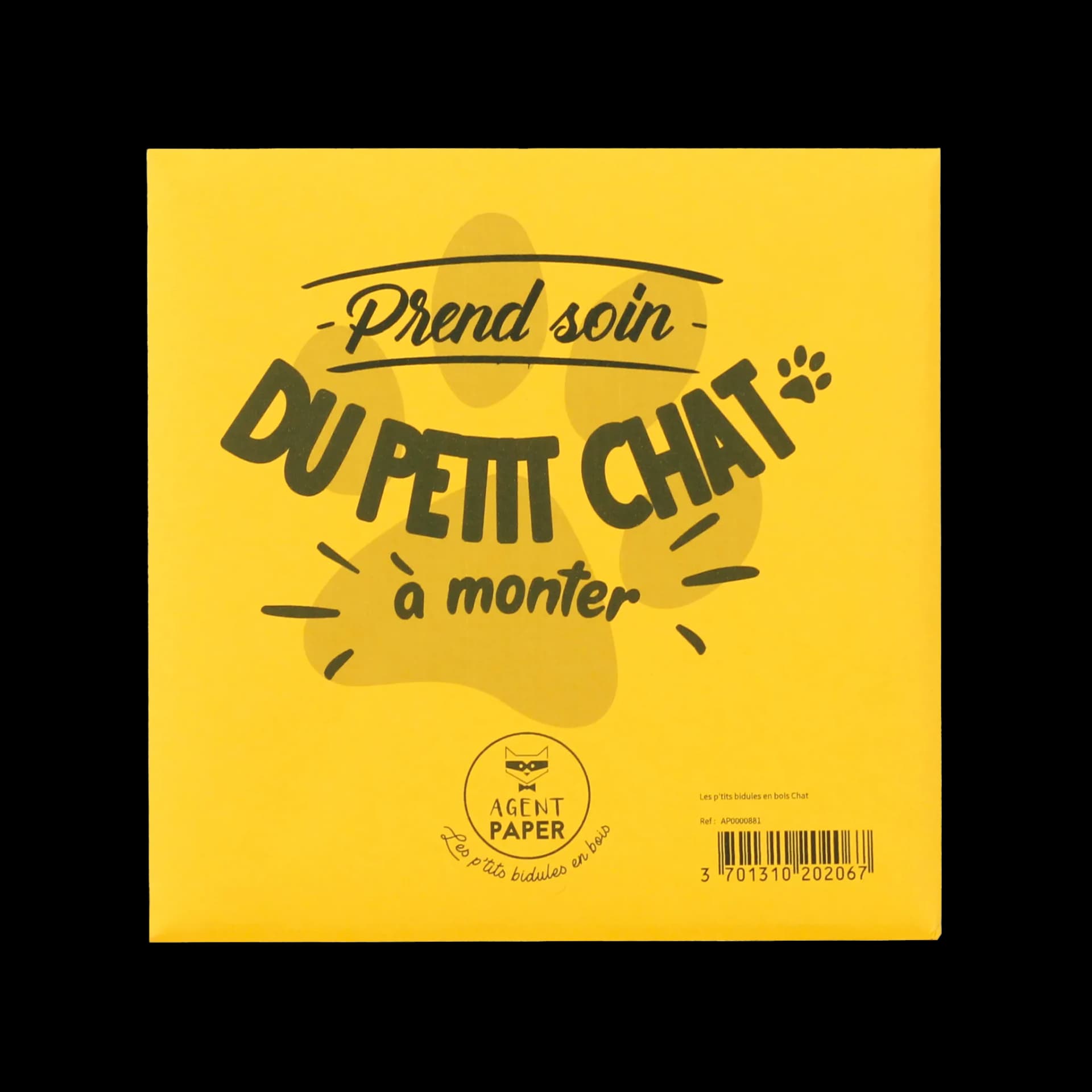 Packaging fermé de les p'tits bidules en bois Chat