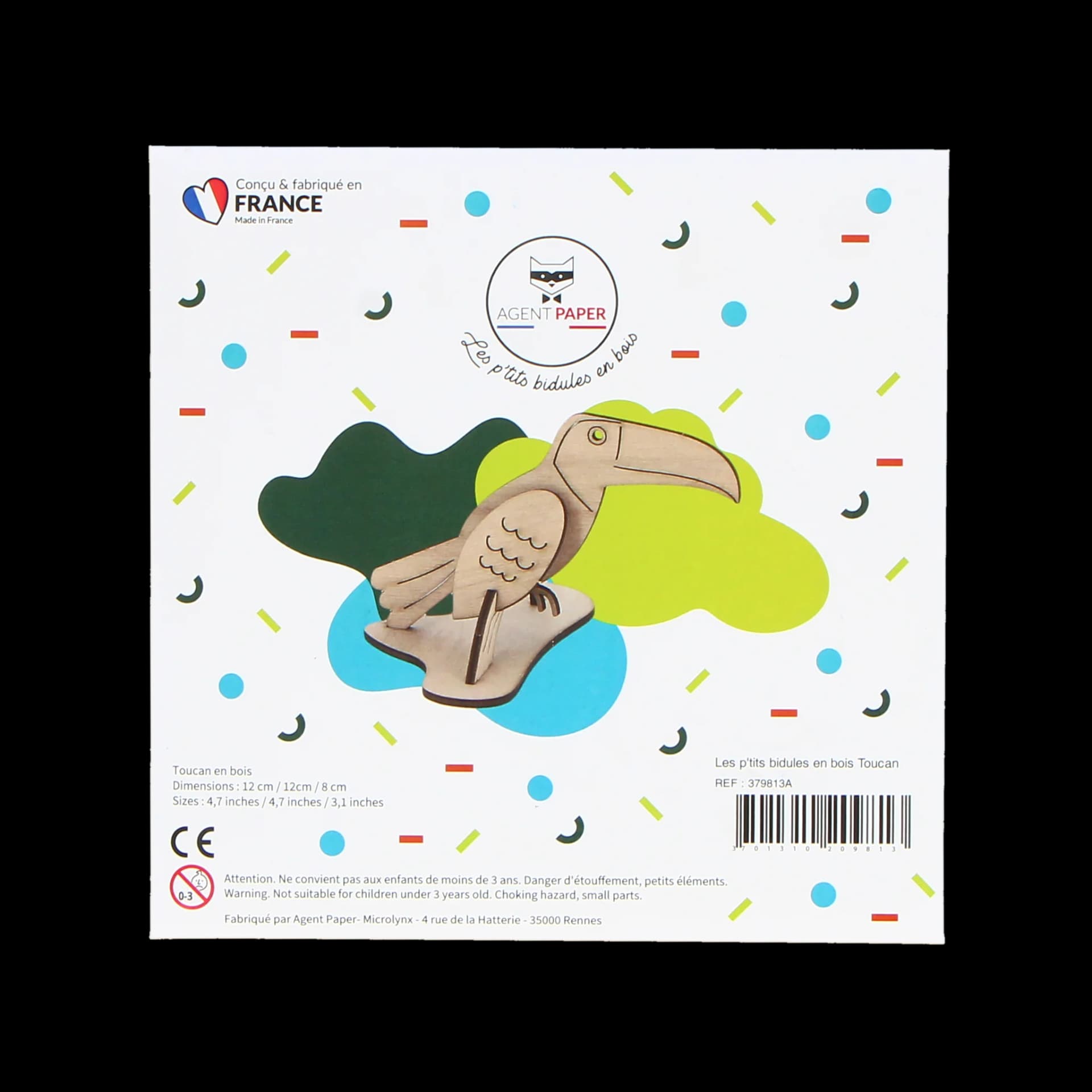 Packaging fermé de Les p'tits bidules en bois Toucan