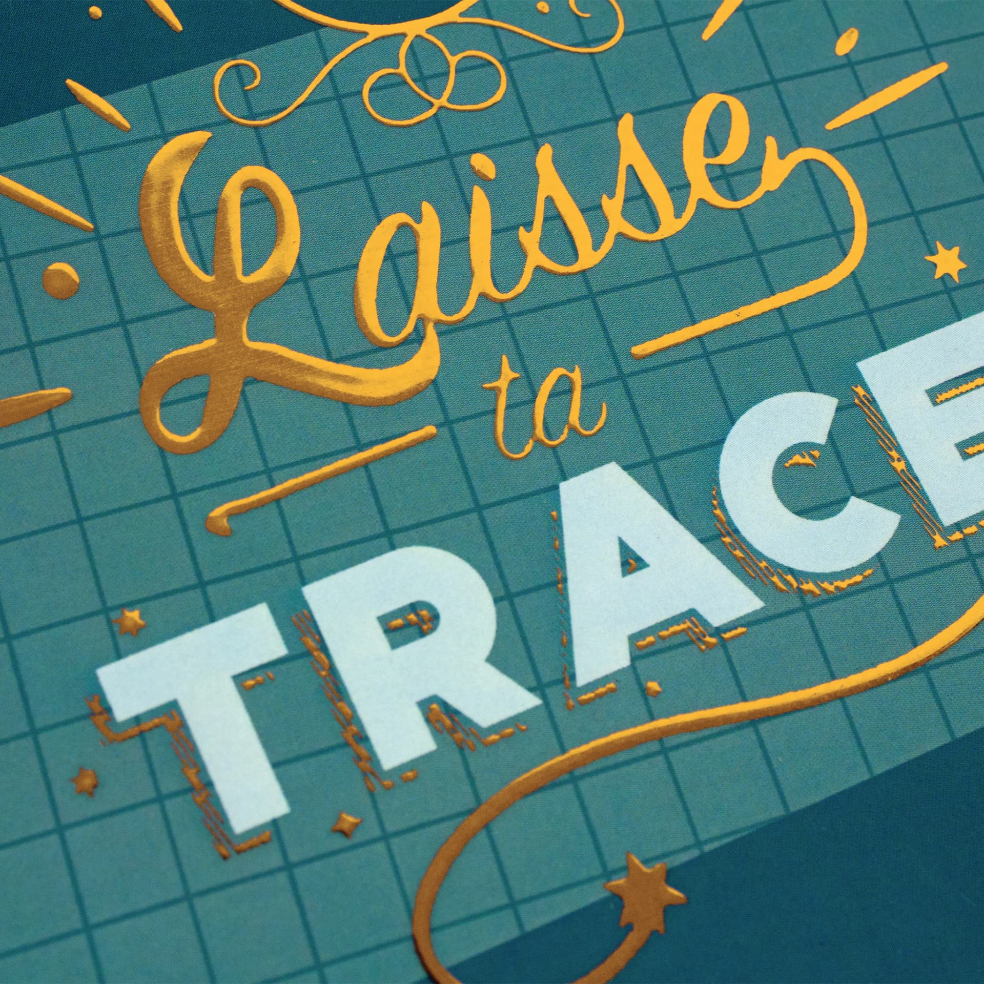 Livre d'or toilette Laisse ta trace zoom sur le produit