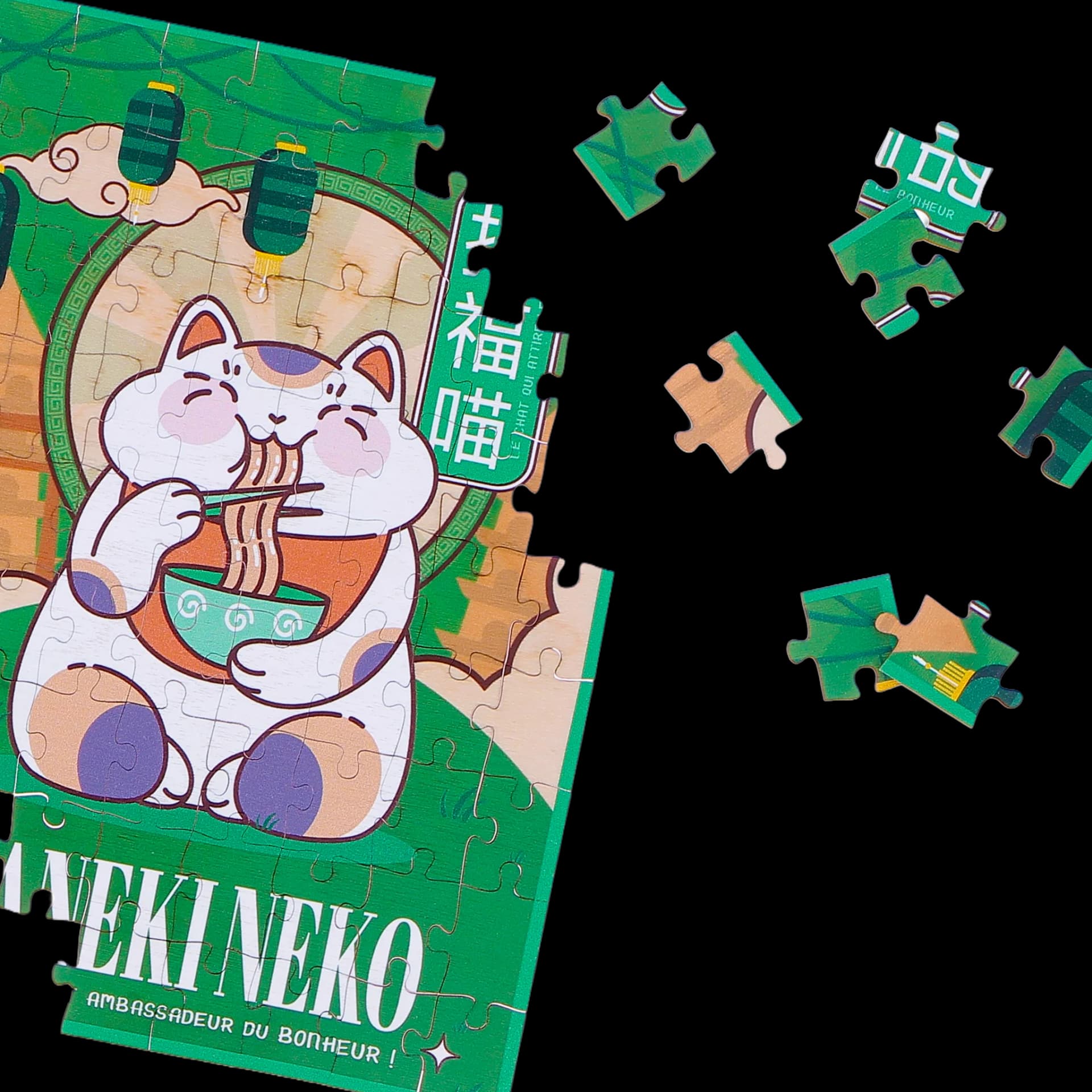 Zoom Mini Puzzle 72 pcs Maneki Neko