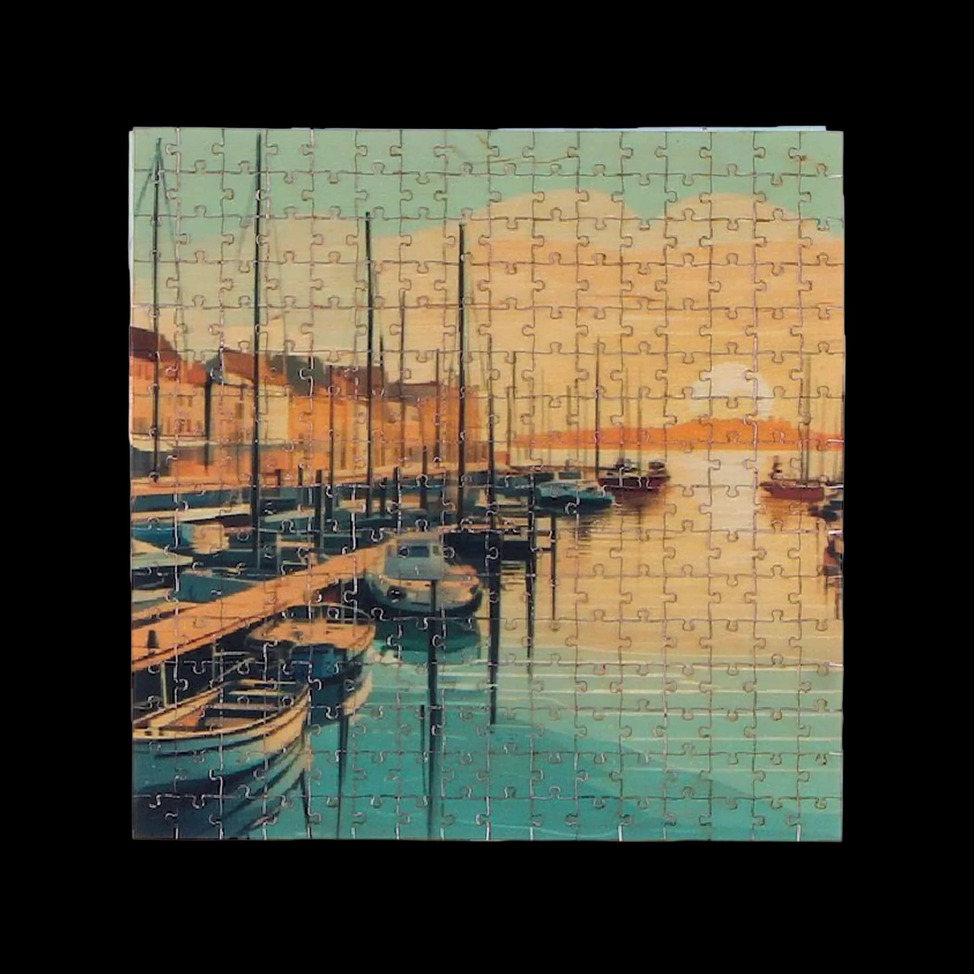 Mini Puzzle Bois port de plaisance
