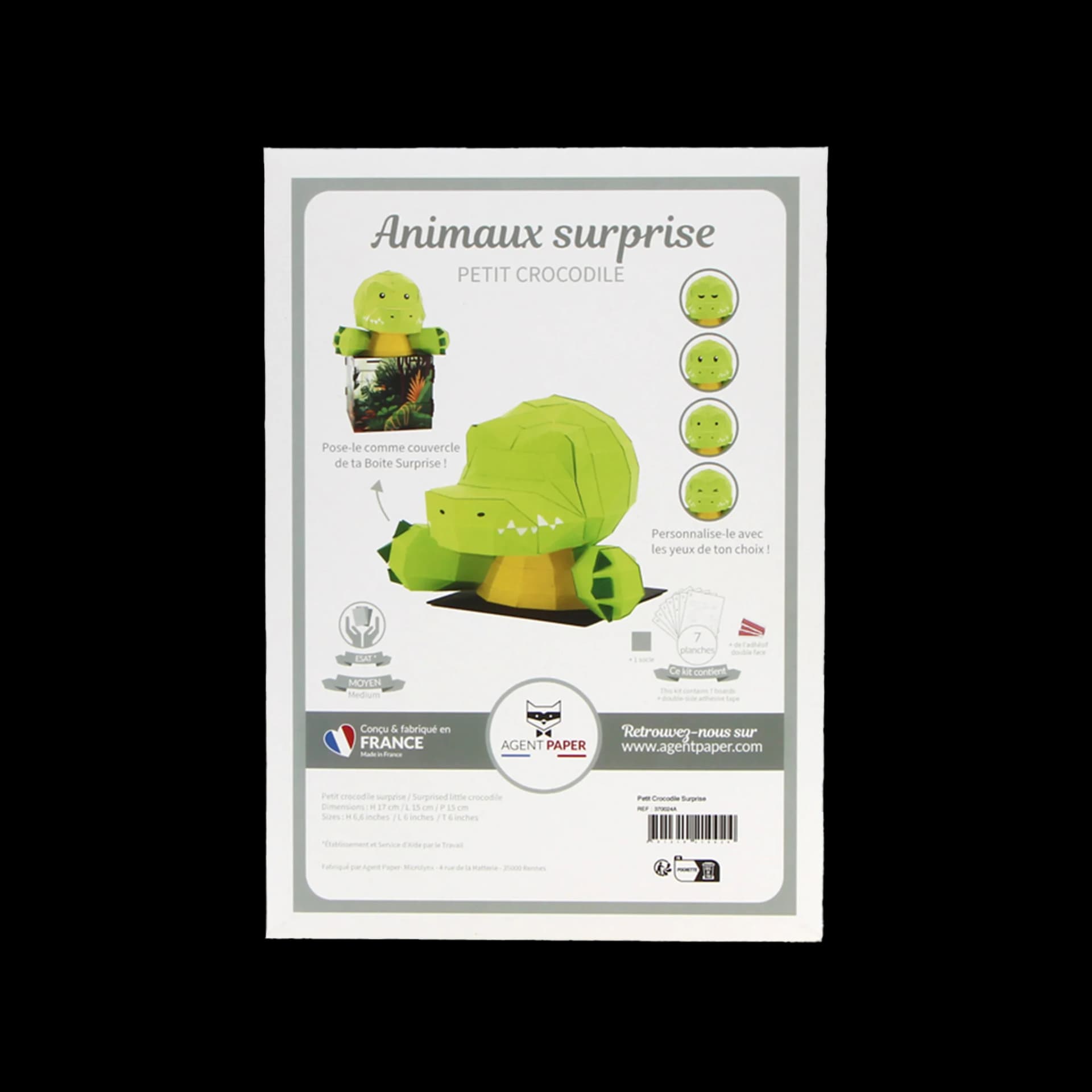 Packaging fermé de Petit Crocodile Surprise