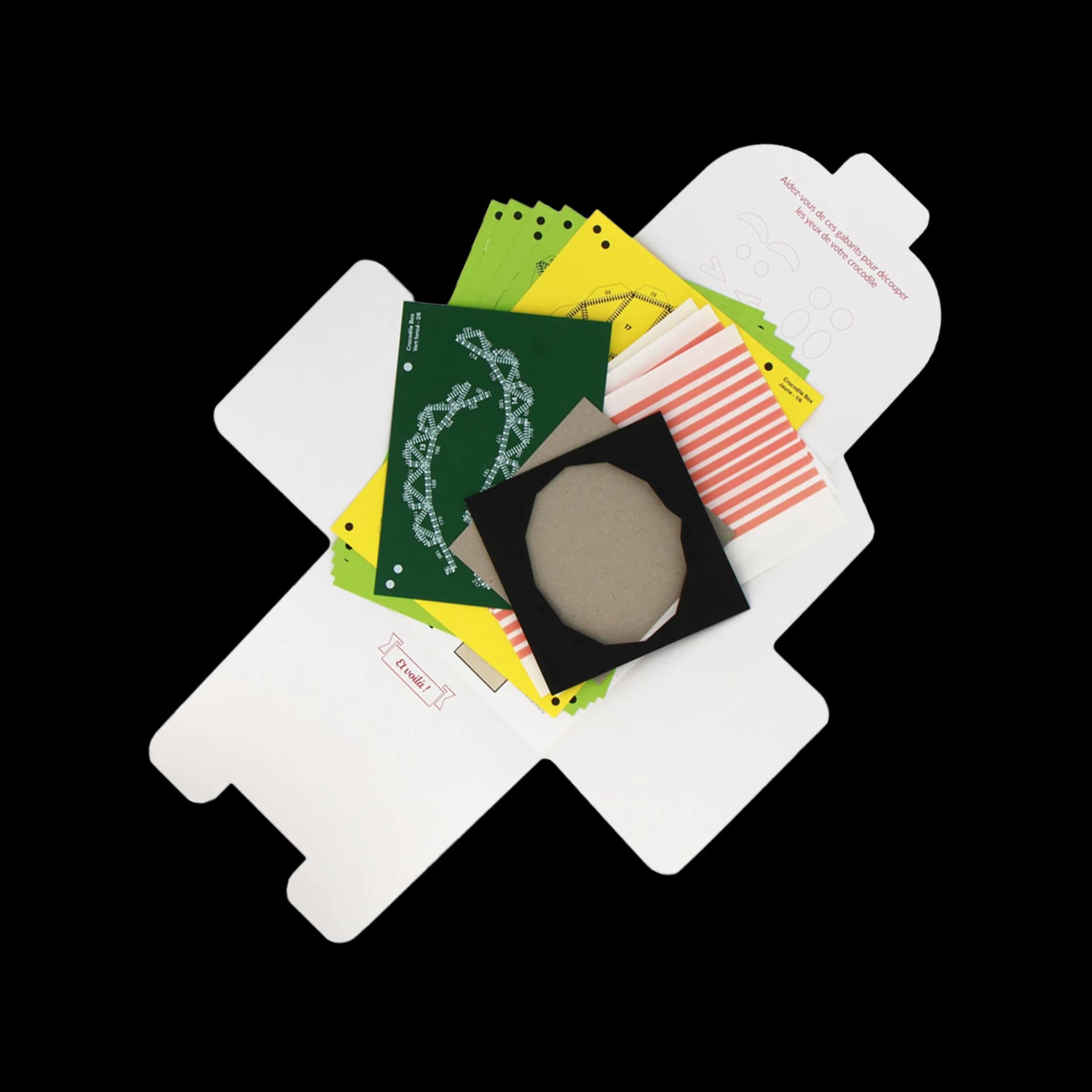 Packaging ouvert de Petit Crocodile Surprise