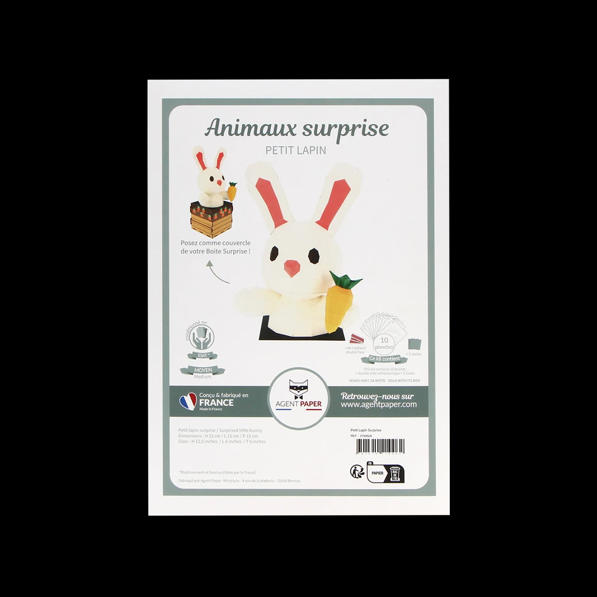 Packaging fermé de Petit Lapin Surprise