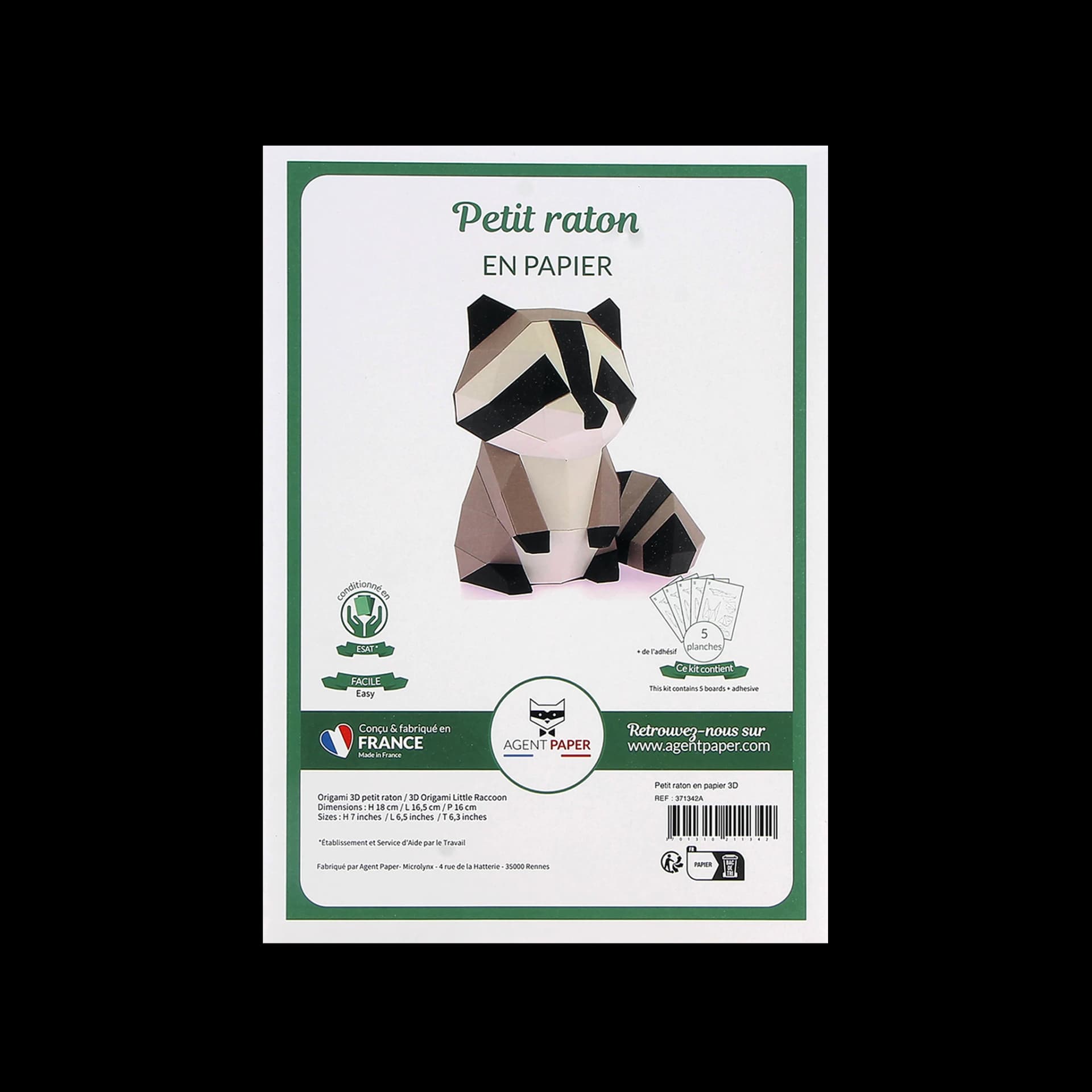 Packaging fermé de Petit raton Gris