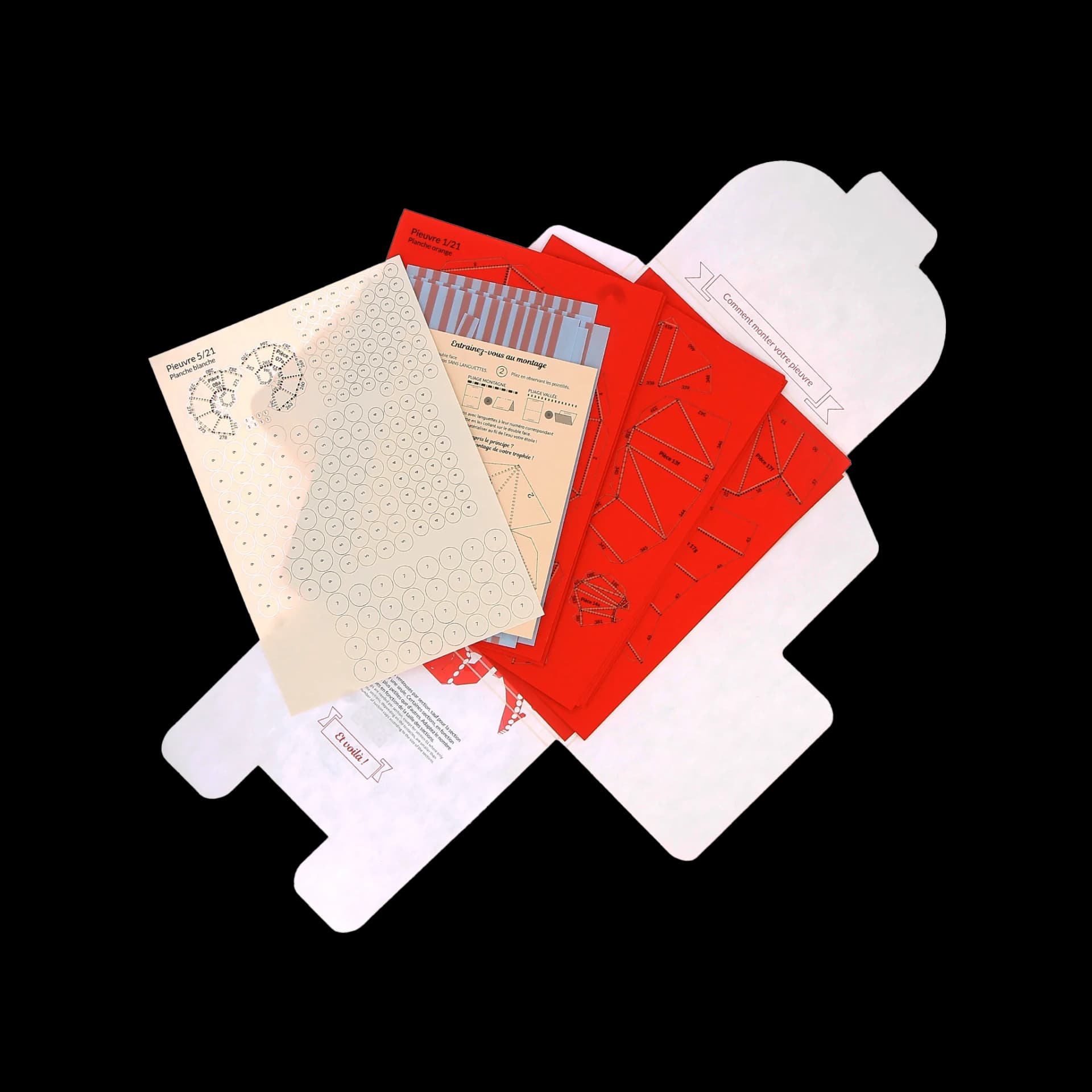 Packaging ouvert Pieuvre en papier recif