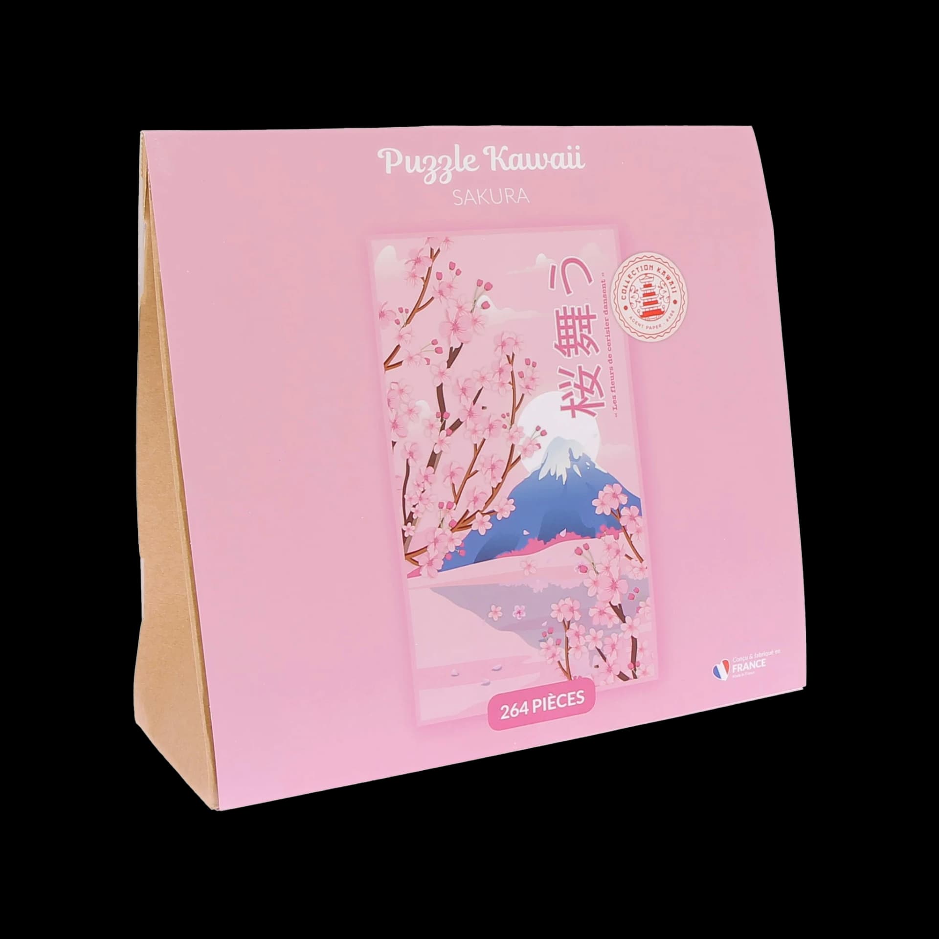 Packaging fermé de Puzzle 264 pcs en bois Sakura