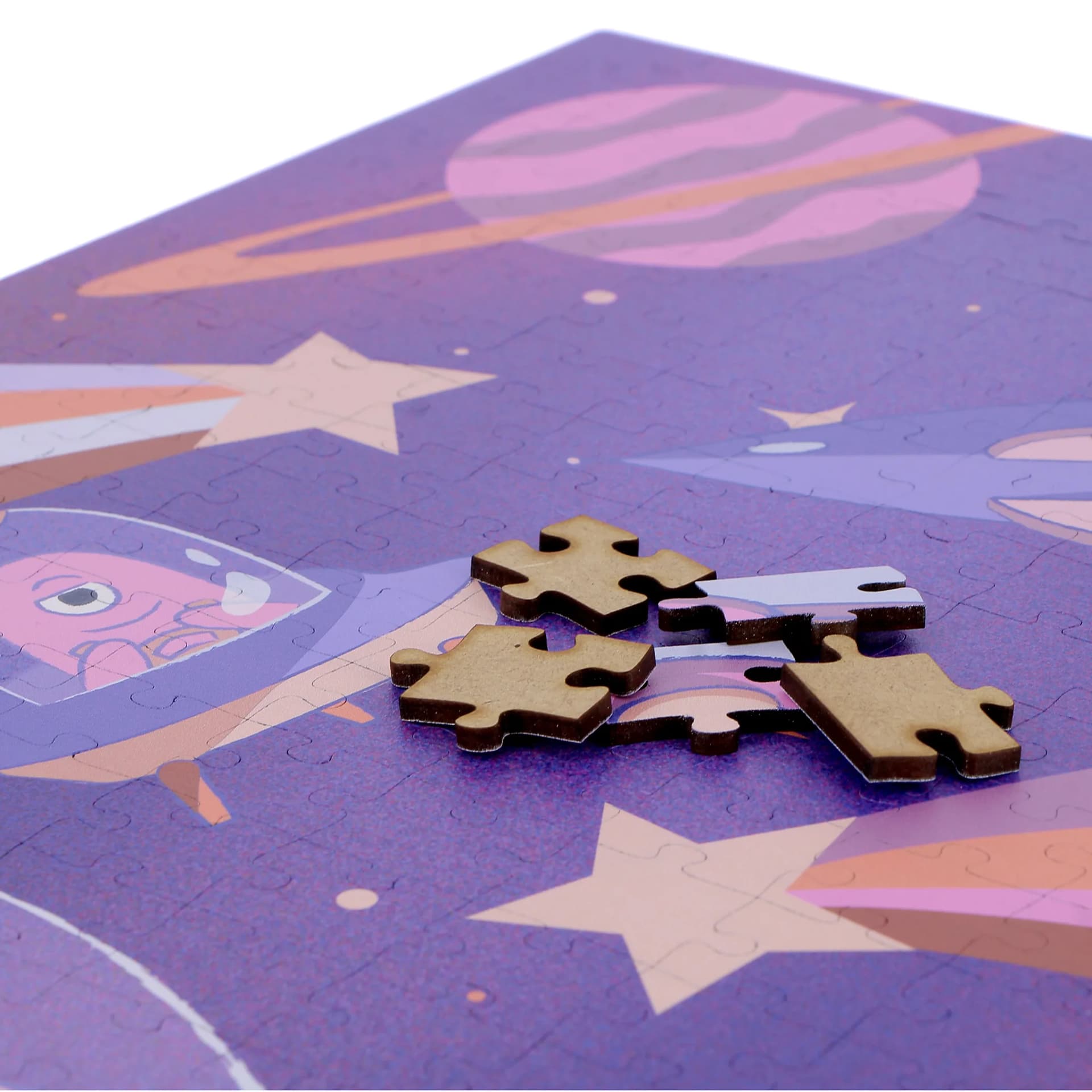 Puzzle 264 pcs en bois voyage celeste zoom sur le produit