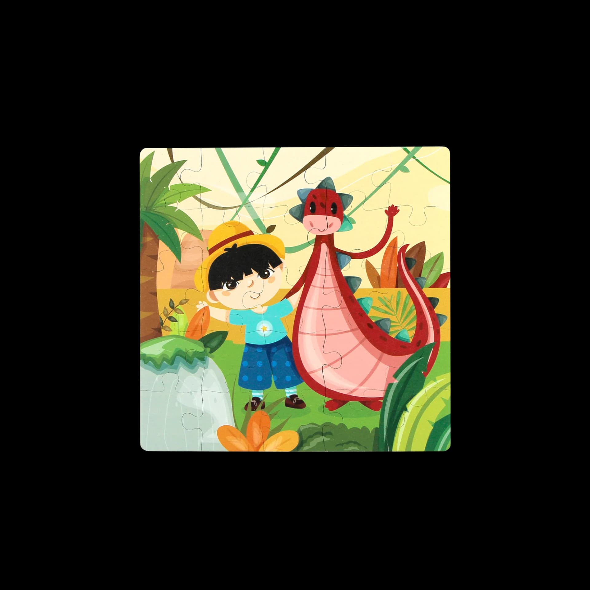 Puzzle enfant en bois 25 pièces Dino