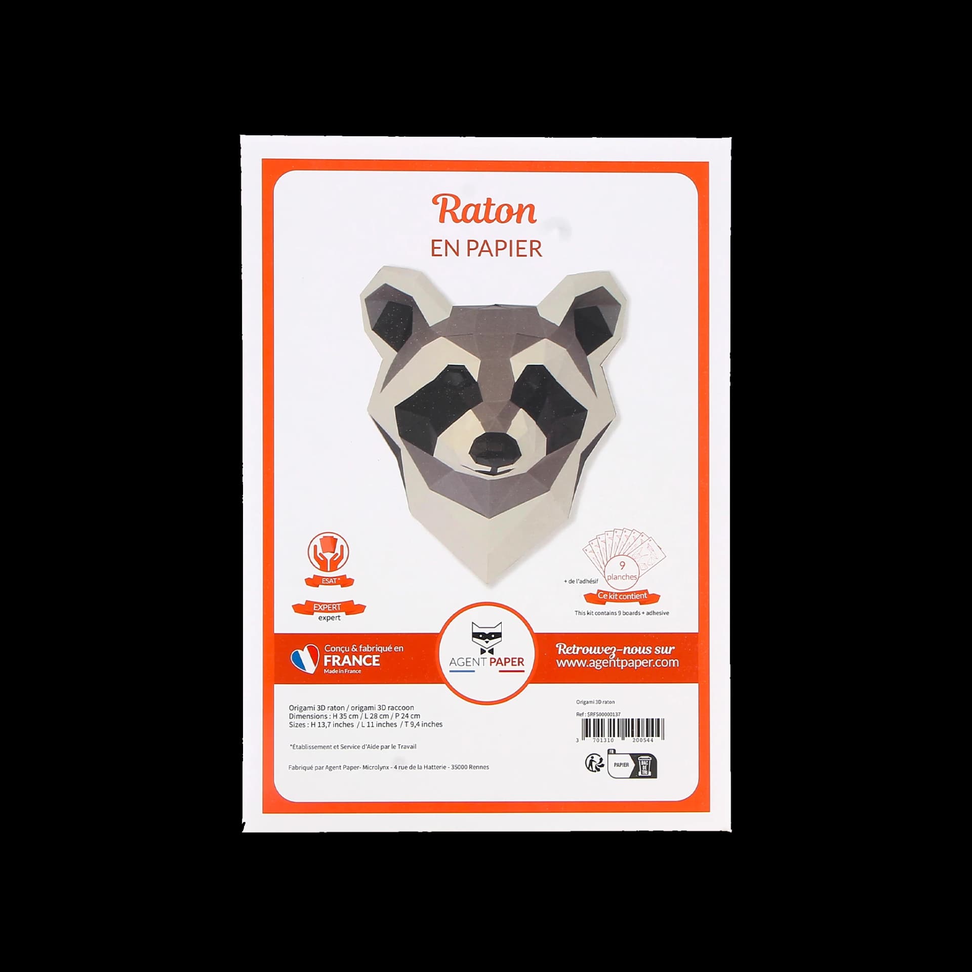 Kit du Raton en papier 3d