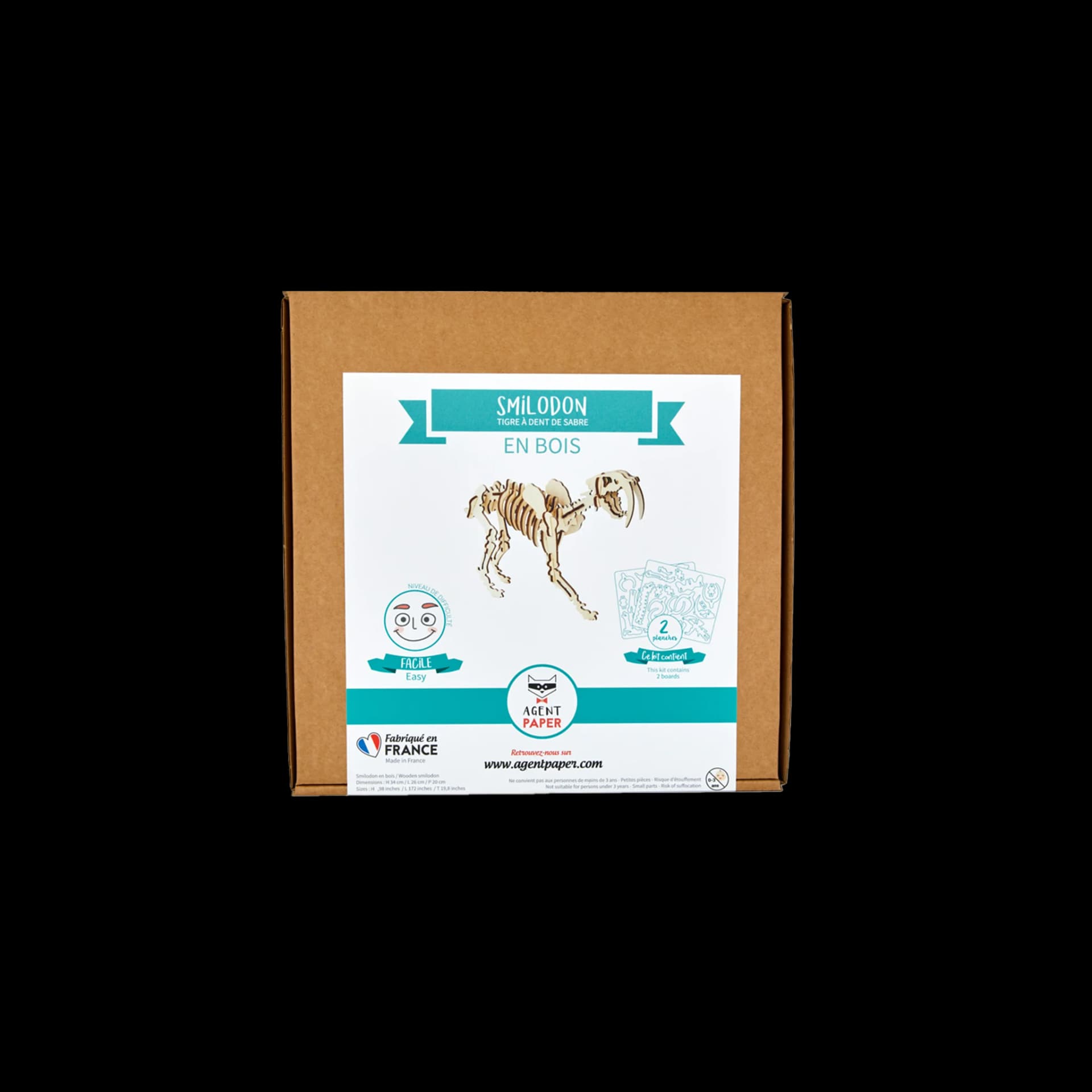 Kit du Smilodon en bois