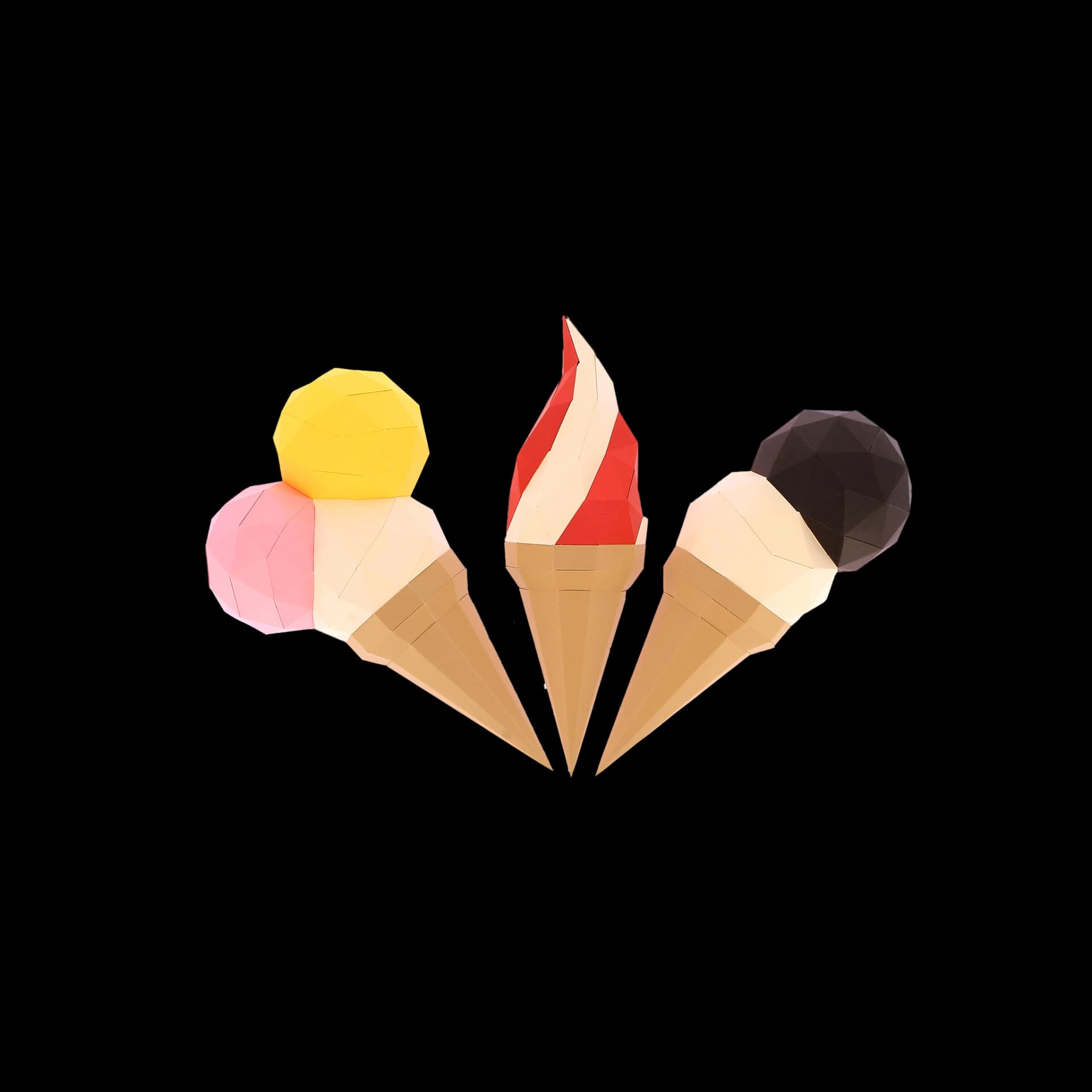Trio glace