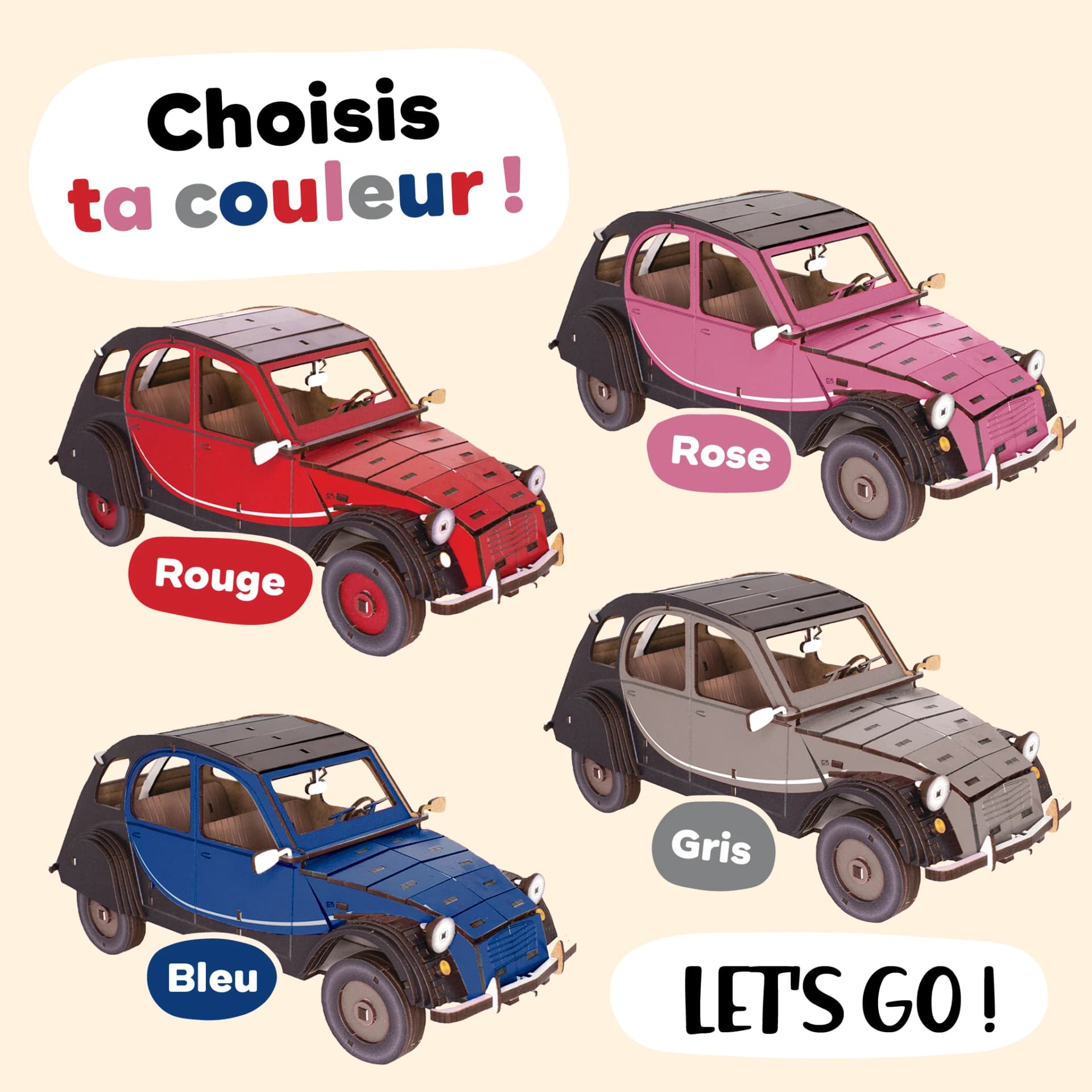 Voiture 2 CV personnalisée