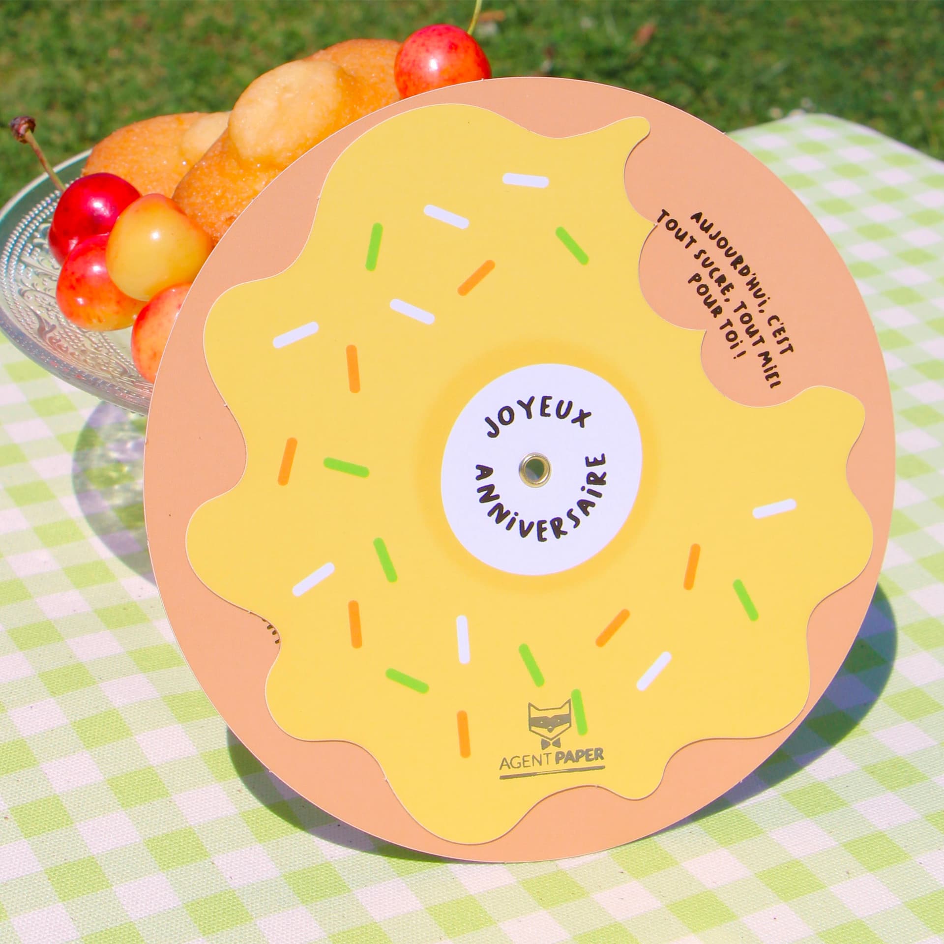 Carte Anniversaire - Donut  - vue 2