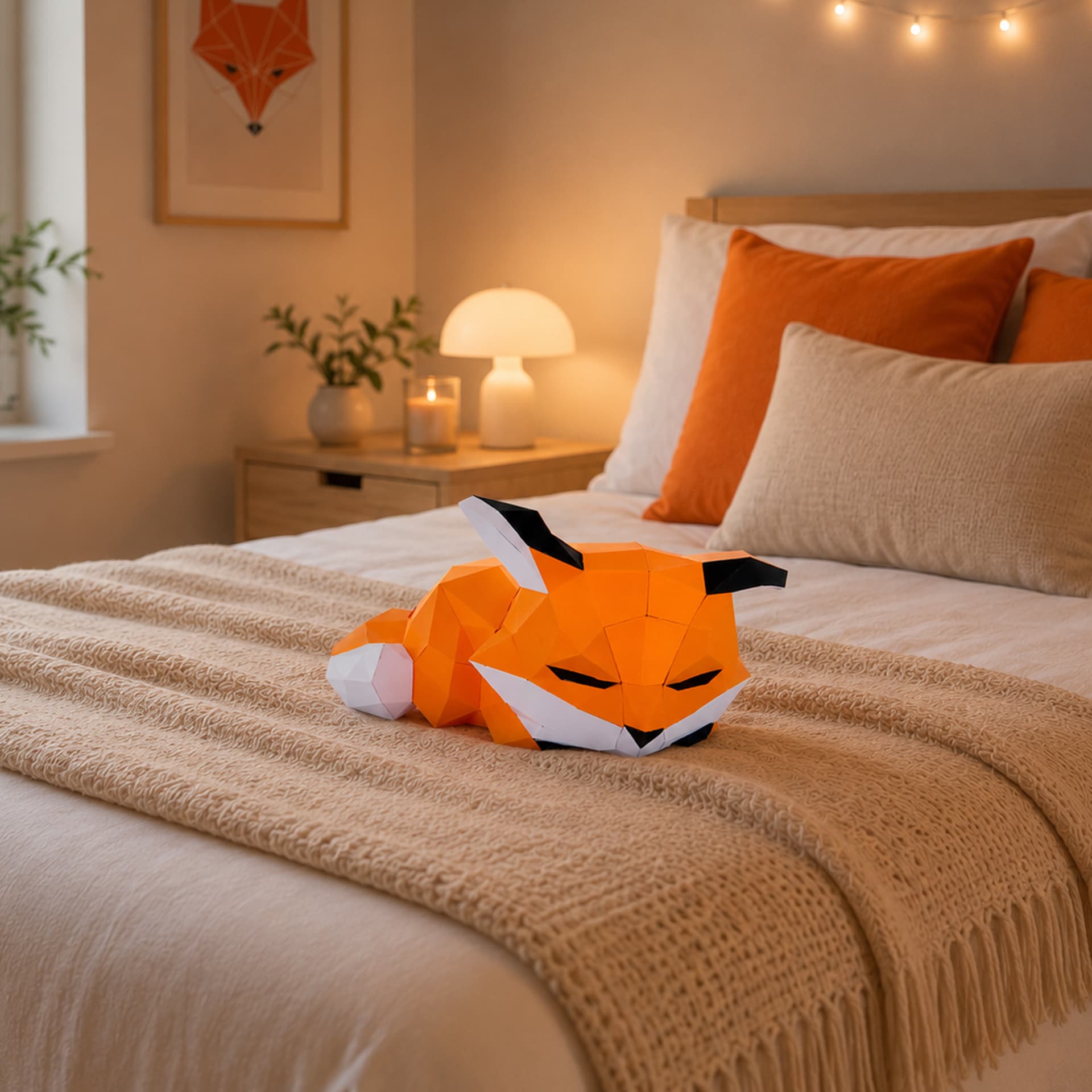 Petit renard couché
