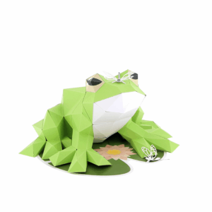 Grenouille en papier 3D