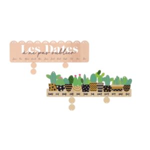 Calendrier anniversaire en bois