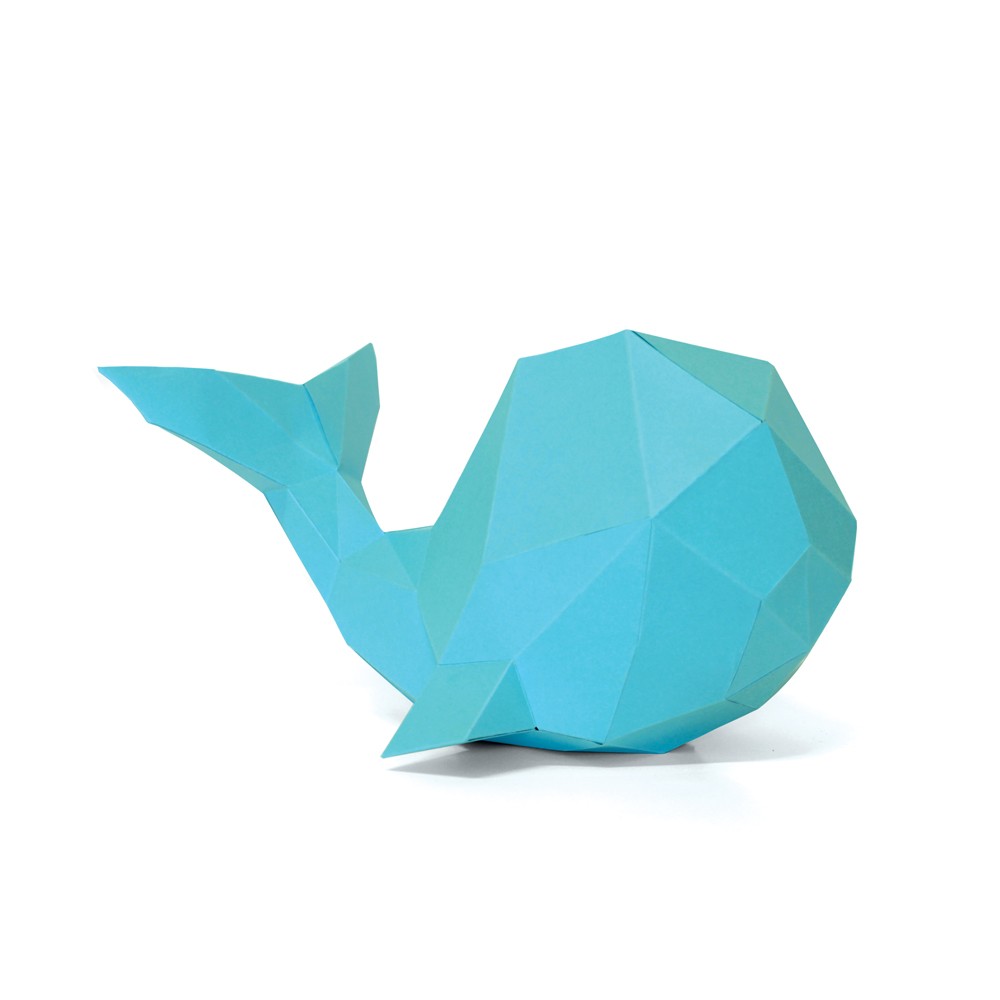 Baleine en papier 3D