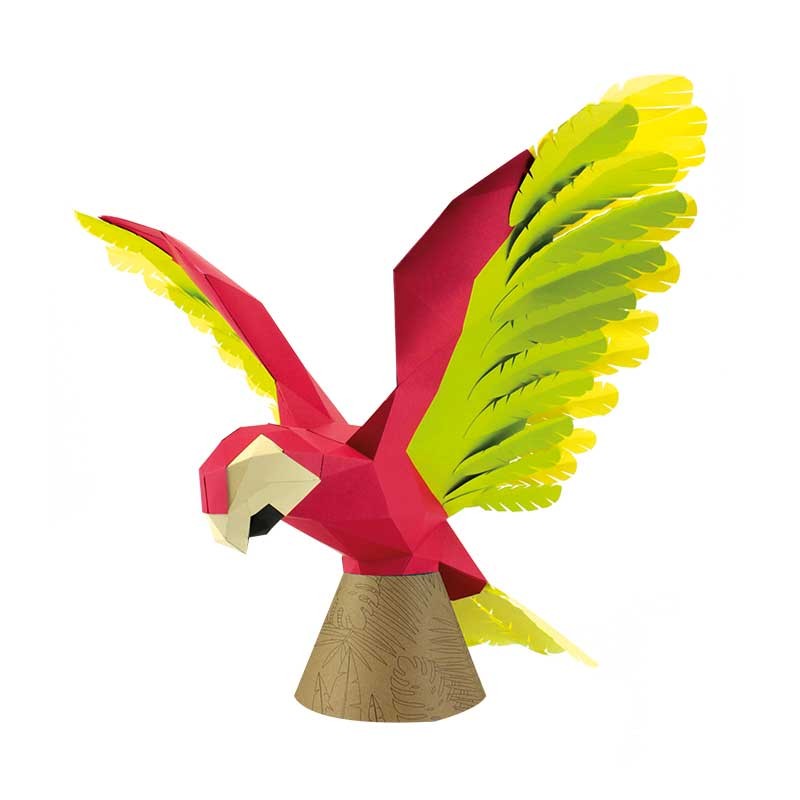 Perroquet en papier 3D
