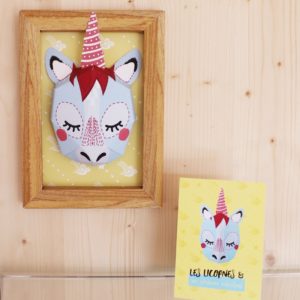 Mini trophée licorne