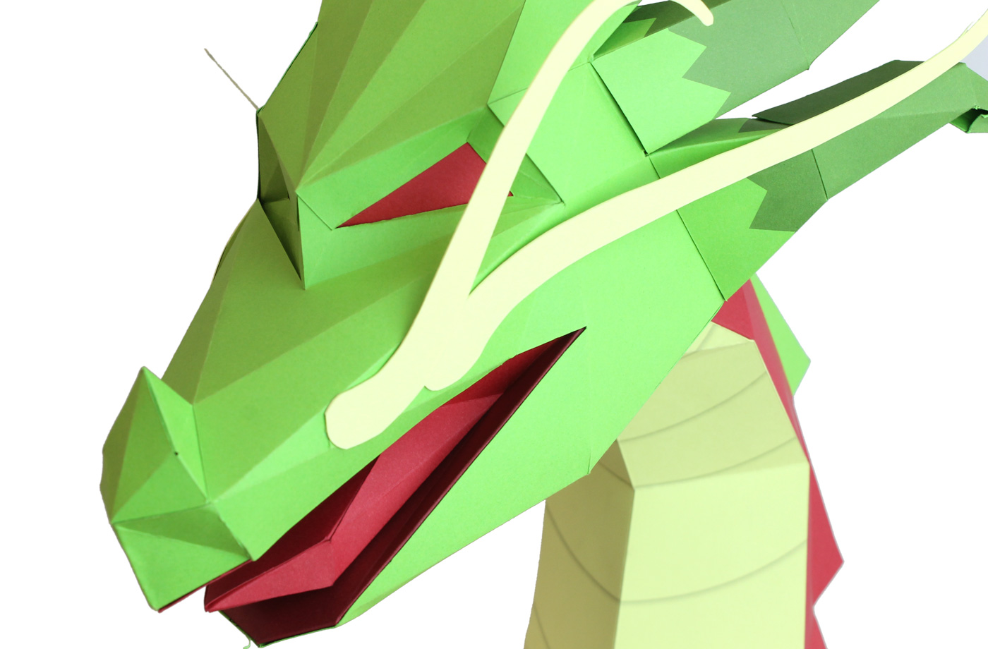 Dragon asiatique en papier 3D