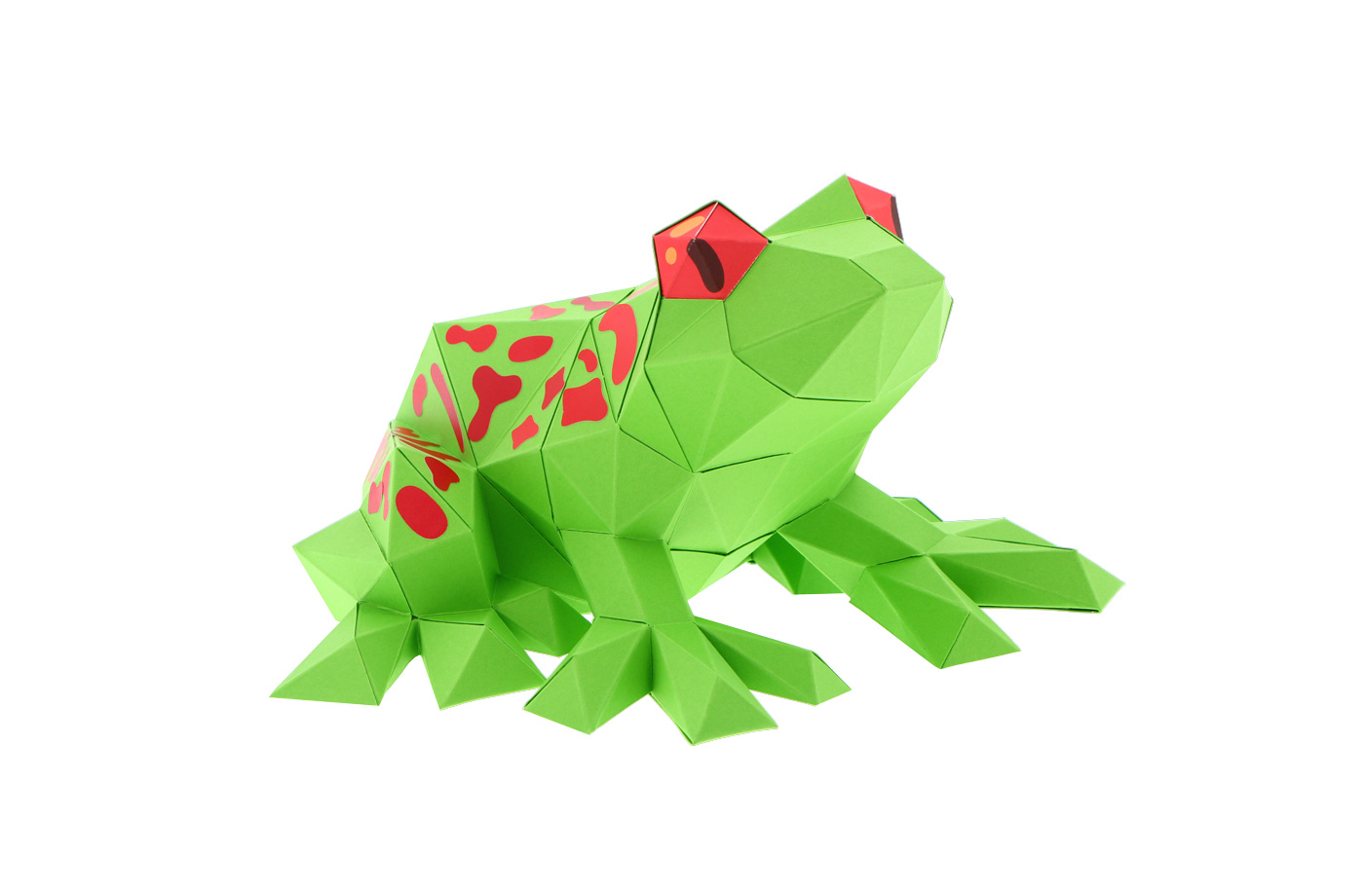 Grenouille en papier 3D