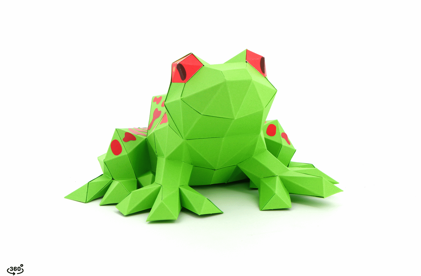 Grenouille en papier 3D