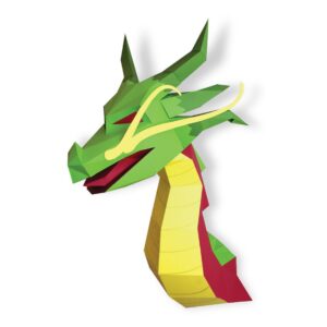 Dragon asiatique en papier 3D