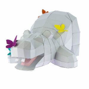 Hippo papillon en papier