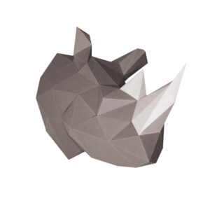 Rhino en papier 3d