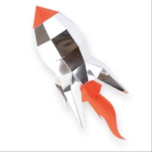 Fusée en papier 3D