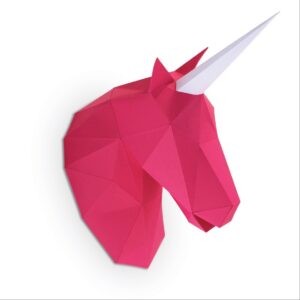 Petite licorne en papier 3d