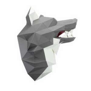 Loup en papier 3d
