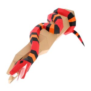 Serpent sur branche en papier