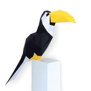 Toucan en papier 3d